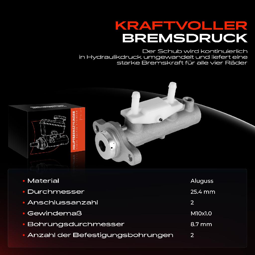 1x Hauptbremszylinder Bremszylinder für Mitsubishi Outlander I CU W 2.0L 2.4L