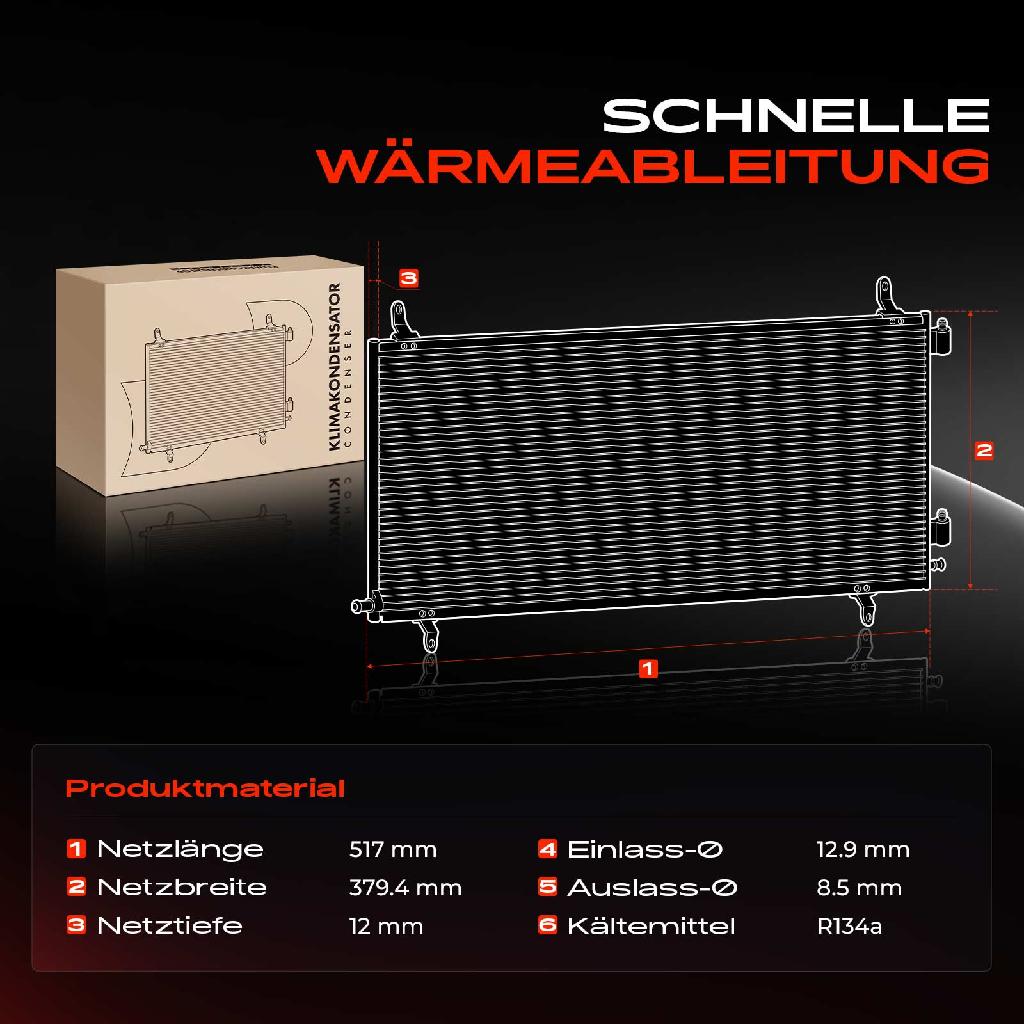 1x Kondensator Klimaanlage für Hyundai iX35 EL ELH LM KIA Sportage