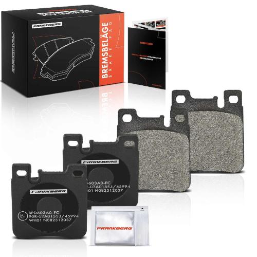 4x Bremsbeläge Hinterachse für Mercedes-Benz W124 W202 W203 CL203 S202 S203 C208 1991-2009 Bild 4x Bremsbeläge Hinterachse für Mercedes-Benz W124 W202 W203 CL203 S202 S203 C208 1991-2009