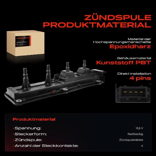 Frankberg 1x Zündmodul Zündspule für Citroën Evasion MPV Xantia Break XM Xsara Coupe ZX Fiat Ulysse Lancia Zeta Bild Frankberg 1x Zündmodul Zündspule für Citroën Evasion MPV Xantia Break XM Xsara Coupe ZX Fiat Ulysse Lancia Zeta
