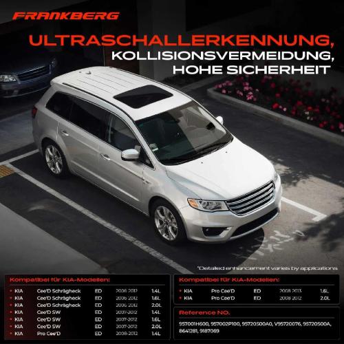 Frankberg 1x Parksensor PDC Sensor Hinten für KIA Cee'D SW/Schrägheck ED Pro Cee'D Bild Frankberg 1x Parksensor PDC Sensor Hinten für KIA Cee'D SW/Schrägheck ED Pro Cee'D