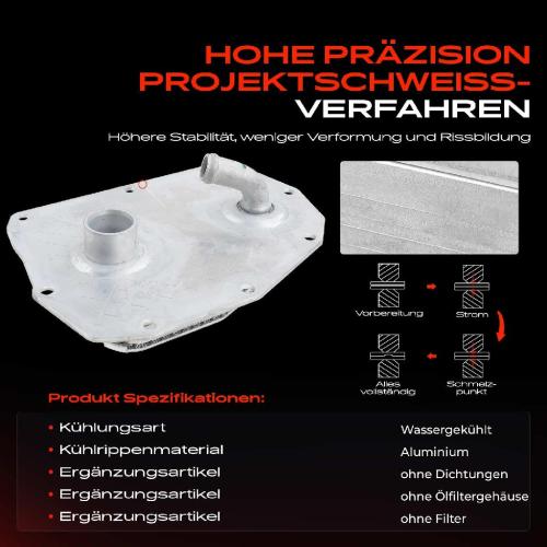 1x Ölkühler Motoröl für Mercedes-Benz 124 E-Klasse W124 G-Klasse W463 S-Klasse W140 Bild 1x Ölkühler Motoröl für Mercedes-Benz 124 E-Klasse W124 G-Klasse W463 S-Klasse W140