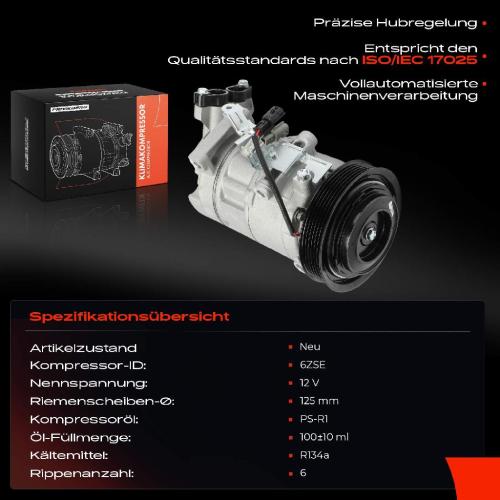 1x Klimakompressor für Renault Megane IV K9A/M/N B9A/M/N 1.5L Bj ab 2015 Bild 1x Klimakompressor für Renault Megane IV K9A/M/N B9A/M/N 1.5L Bj ab 2015