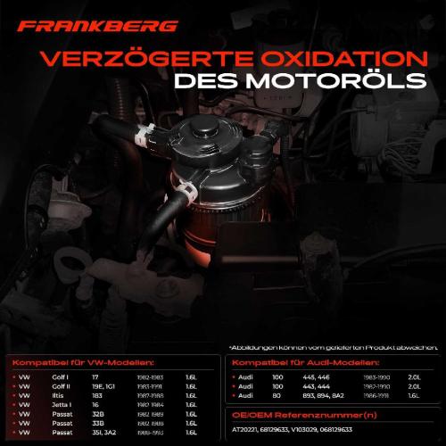 1x Ventil Kurbelgehauseentluftung für VW Golf I Jetta I Audi VW 80 100 C3 Avant 80 Bild 1x Ventil Kurbelgehauseentluftung für VW Golf I Jetta I Audi VW 80 100 C3 Avant 80