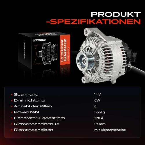 1x Lichtmaschine Generator für BMW X5 E70 E71 E72 2006-2013 3.0L Bild 1x Lichtmaschine Generator für BMW X5 E70 E71 E72 2006-2013 3.0L