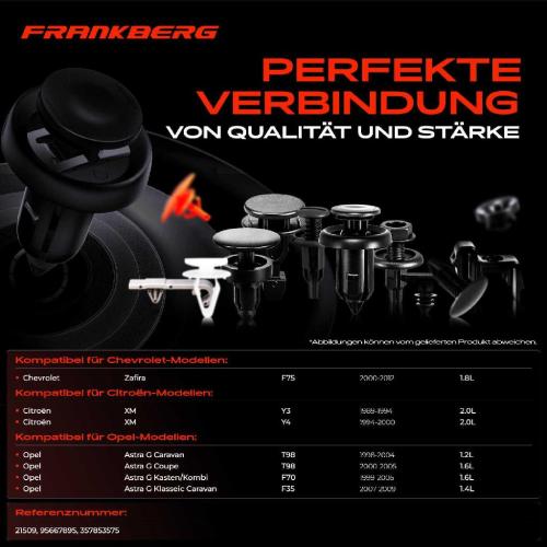 Frankberg 10x Befestigungsclips Zierleisten für VW Golf 2 Opel Astra G Caravan H Zafira A Bild Frankberg 10x Befestigungsclips Zierleisten für VW Golf 2 Opel Astra G Caravan H Zafira A