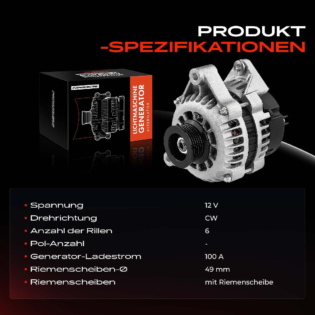 1x Lichtmaschine Generator für Opel Omega Vectra Vauxhall Saab 900 II 2.5L 3.0L