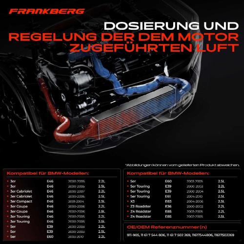1x Ventil Luftsteuerung Ansaugluft für BMW 3ER E46 E39 E60 E61 E83 E85 E36 Bild 1x Ventil Luftsteuerung Ansaugluft für BMW 3ER E46 E39 E60 E61 E83 E85 E36