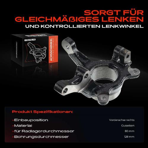 1x Achsschenkel Radaufhängung Vorderachse Rechts für Citroën C4 Mitsubishi Lancer Peugeot Bild 1x Achsschenkel Radaufhängung Vorderachse Rechts für Citroën C4 Mitsubishi Lancer Peugeot