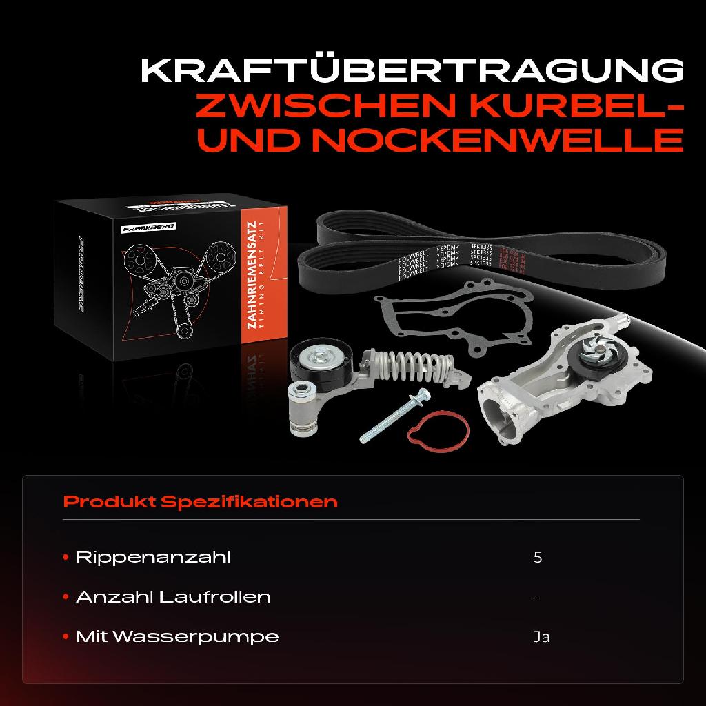 1x Keilrippenriemensatz Wasserpumpe für Opel Astra Corsa D Meriva B Chevrolet
