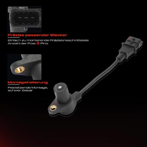 1x Kurbelwellensensor Impulsgeber für KIA Sorento I JC 2.5L 2002-2009 Bild 1x Kurbelwellensensor Impulsgeber für KIA Sorento I JC 2.5L 2002-2009