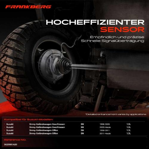 1x ABS Sensor Vorderachse beidseitig für Suzuki Jimny Geländewagen Geschlossen Offen 1.3L Bj ab 1998 Bild 1x ABS Sensor Vorderachse beidseitig für Suzuki Jimny Geländewagen Geschlossen Offen 1.3L Bj ab 1998