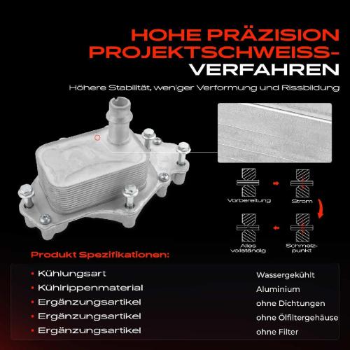 Frankberg 1x Ölkühler Motoröl für Opel Astra J Astra K Insignia A Meriva B Vauxhall Zafira Bild Frankberg 1x Ölkühler Motoröl für Opel Astra J Astra K Insignia A Meriva B Vauxhall Zafira