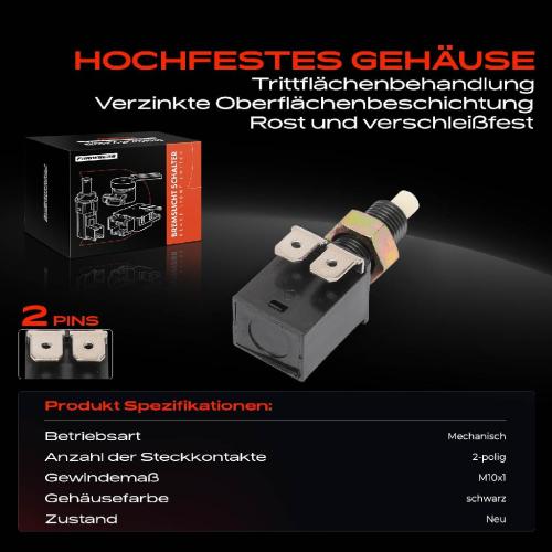 1x Bremslichtschalter für Citroën AX BX Peugeot 106 205 309 505 Renault 18 Talbot Bild 1x Bremslichtschalter für Citroën AX BX Peugeot 106 205 309 505 Renault 18 Talbot