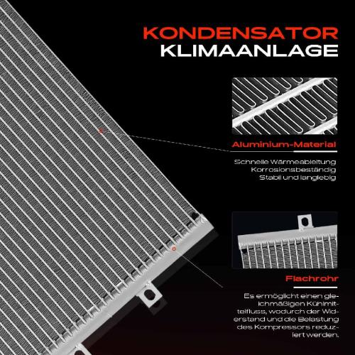 Frankberg 1x Kondensator Klimaanlage für Fiat Linea 110 323 1.2L 1.4L 1.6L Bj ab 2006 Bild Frankberg 1x Kondensator Klimaanlage für Fiat Linea 110 323 1.2L 1.4L 1.6L Bj ab 2006