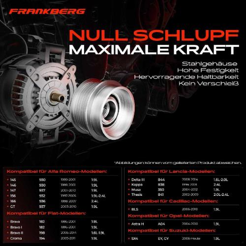 1x Generatorfreilauf Lichtmaschine für Opel Alfa Romeo Fiat Lancia Saab Suzuki Bild 1x Generatorfreilauf Lichtmaschine für Opel Alfa Romeo Fiat Lancia Saab Suzuki