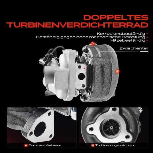 1x Abgasturbolader für Fiat Doblo MPV Kasten/MPV Grande Punto Idea Linea Evo Strada Pick-up Lancia Opel Bild 1x Abgasturbolader für Fiat Doblo MPV Kasten/MPV Grande Punto Idea Linea Evo Strada Pick-up Lancia Opel