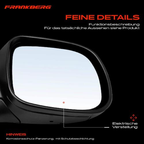 Frankberg 1x Außenspiegel Rechts für Skoda Fabia I Combi Stufenheck 6Y2 6Y5 6Y3 1999-2008 Bild Frankberg 1x Außenspiegel Rechts für Skoda Fabia I Combi Stufenheck 6Y2 6Y5 6Y3 1999-2008