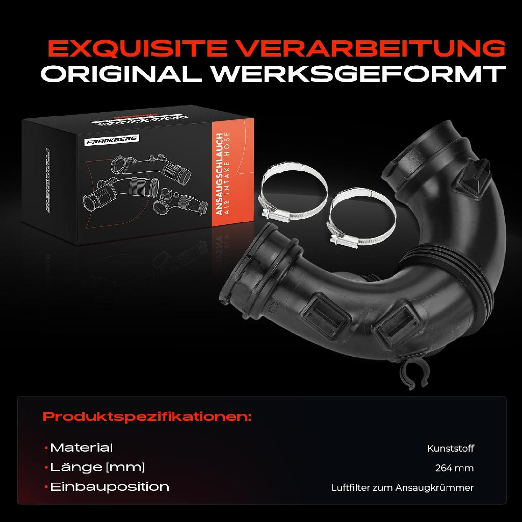 1x Ansaugschlauch, Luftfilter für Mercedes-Benz W205 A205 C200-C300 W213 S212 X253