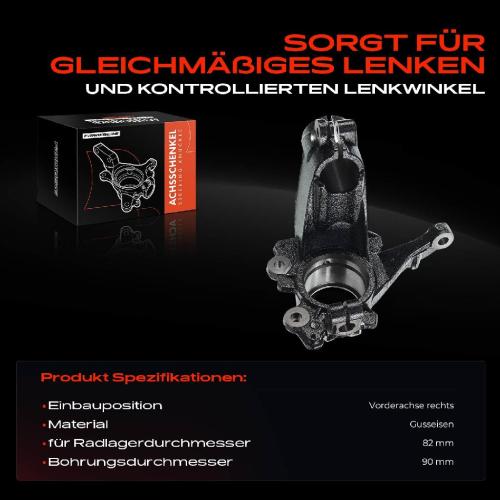 Frankberg 1x Achsschenkel Radaufhängung Vorderachse Rechts für Ford Kuga II DM2 1.5L 1.6L 2013-2016 Bild Frankberg 1x Achsschenkel Radaufhängung Vorderachse Rechts für Ford Kuga II DM2 1.5L 1.6L 2013-2016