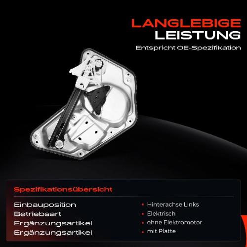 1x Fensterheber Hinten Links für Skoda Yeti 5L SUV 2009-2017 Bild 1x Fensterheber Hinten Links für Skoda Yeti 5L SUV 2009-2017