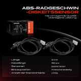 2x ABS Sensor Hinten für Ford Cougar Mondeo II Stufenheck 2.0L 2.5L 1.6L 1.8L 1997-2000
