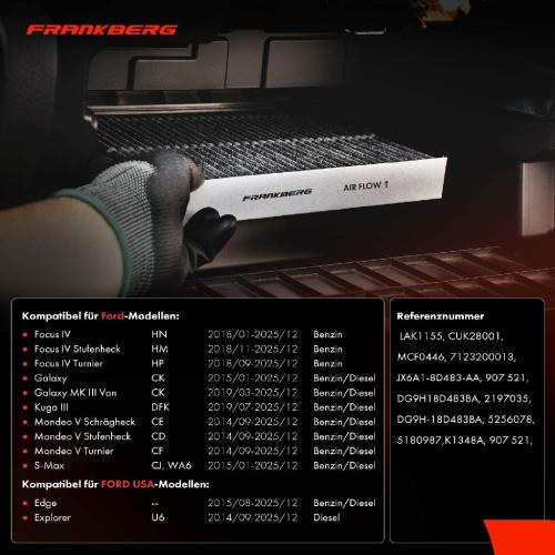 2x Innenraumfilter Aktivkohle für FORD Edge Ford Focus IV Galaxy CK Kuga Bild 2x Innenraumfilter Aktivkohle für FORD Edge Ford Focus IV Galaxy CK Kuga