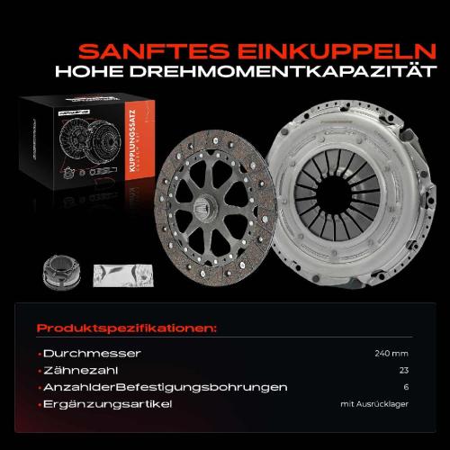 1x Kupplungssatz für Porsche 911 997 911 Cabriolet 911 Targa 3.8L 2004-2008 Bild 1x Kupplungssatz für Porsche 911 997 911 Cabriolet 911 Targa 3.8L 2004-2008