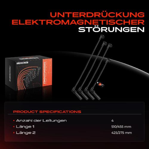4x Zündleitungssatz Zündkabel für Opel Vectra B Omega B Corsa B C Astra G F Bild 4x Zündleitungssatz Zündkabel für Opel Vectra B Omega B Corsa B C Astra G F