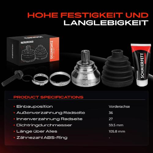 Frankberg 1x Antriebswelle Gelenksatz Vorderachse f r VW Arteon Shooting Brake Caddy Alltrack MPV Bild Frankberg 1x Antriebswelle Gelenksatz Vorderachse f r VW Arteon Shooting Brake Caddy Alltrack MPV
