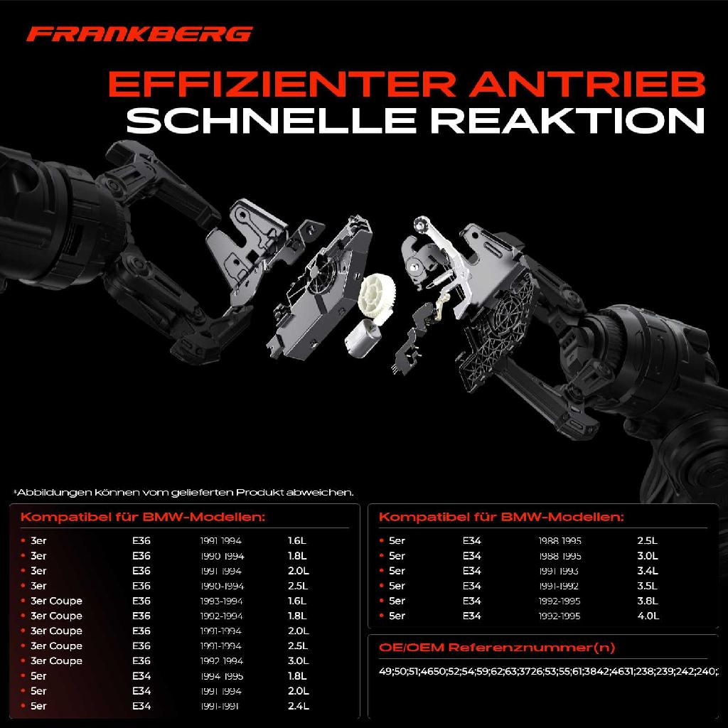 1x Türschloss Fahrzeugheckklappe für BMW 3er Coupe E36 5er E34