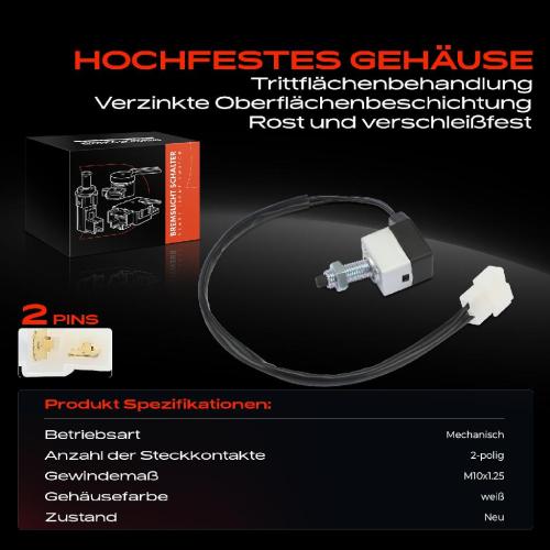 1x Bremslichtschalter für Hyundai Accent I X-3 KIA Joice MTE1P Bild 1x Bremslichtschalter für Hyundai Accent I X-3 KIA Joice MTE1P