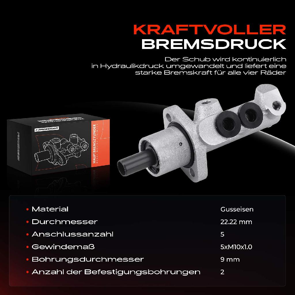 1x Hauptbremszylinder Bremszylinder für Citroën Jumper Fiat Ducato Peugeot Boxer 23