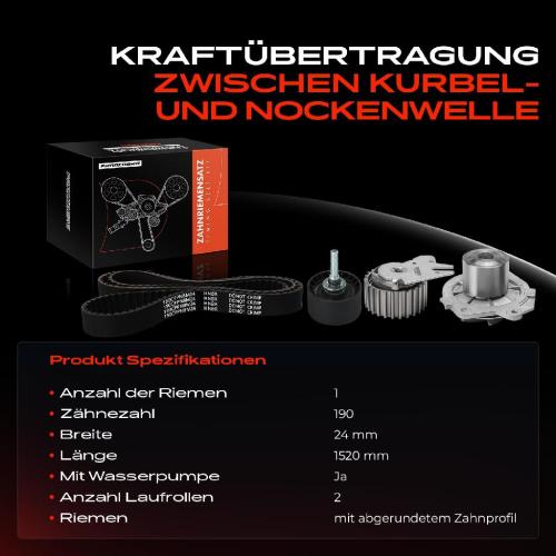 1x Zahnriemensatz Zahnriemen Wasserpumpe für Alfa Romeo 145 Fiat Brava Bravo Punto Bild 1x Zahnriemensatz Zahnriemen Wasserpumpe für Alfa Romeo 145 Fiat Brava Bravo Punto