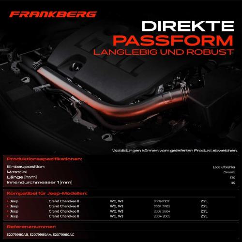 1x Kühlerschlauch Turboschlauch für Jeep Grand Cherokee II WG WJ 2.7L 2001-2005 Bild 1x Kühlerschlauch Turboschlauch für Jeep Grand Cherokee II WG WJ 2.7L 2001-2005