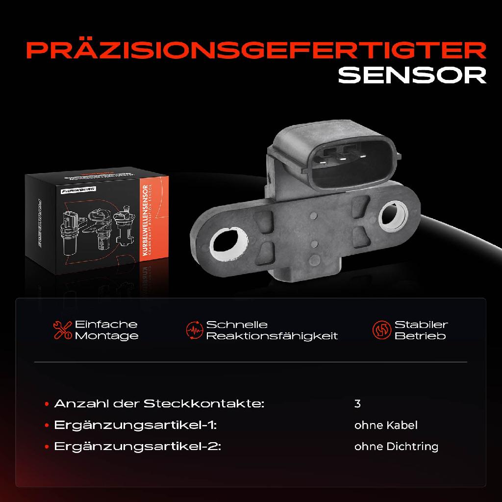 1x Kurbelwellensensor Impulsgeber für Mitsubishi Eclipse 4 Grandis Outlander I 2.4L