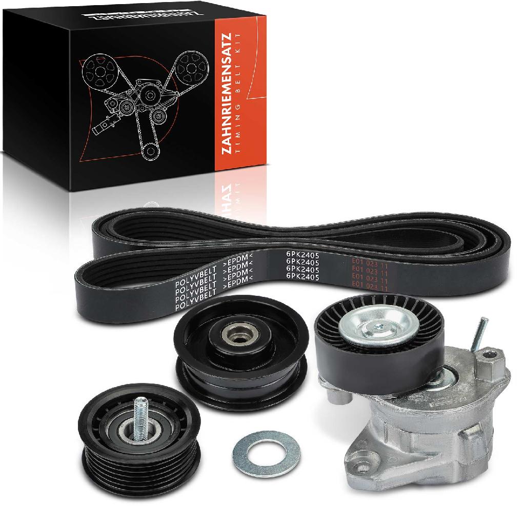 Frankberg 1x Keilrippenriemensatz für Mercedes-Benz W220 W251 W164 W463 W212 W210 W204