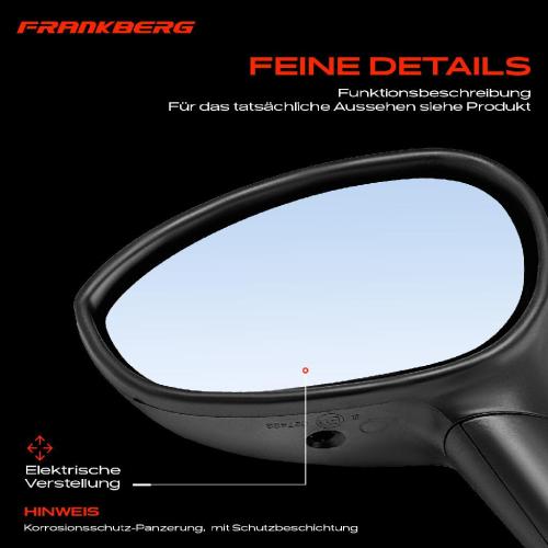 Frankberg 1x Außenspiegel Links für Fiat Grande Punto Van Linea Evo 199 110 323 Bild Frankberg 1x Außenspiegel Links für Fiat Grande Punto Van Linea Evo 199 110 323
