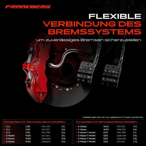1x Bremsschlauch Bremsschläuche Vorderachse Links oder Rechts für Mercedes-Benz CLS C218 E-Klasse Bild 1x Bremsschlauch Bremsschläuche Vorderachse Links oder Rechts für Mercedes-Benz CLS C218 E-Klasse