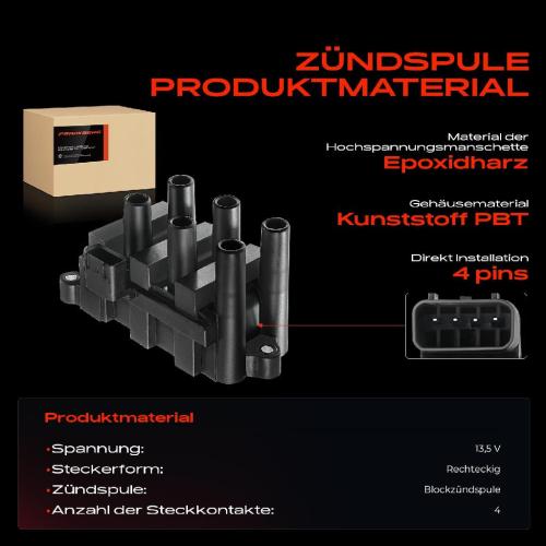 Frankberg 1x Zündmodul Zündspule für Ford Cougar EC Mondeo III B5Y Mondeo III Stufenheck B4Y Mondeo III Turnier BWY Bild Frankberg 1x Zündmodul Zündspule für Ford Cougar EC Mondeo III B5Y Mondeo III Stufenheck B4Y Mondeo III Turnier BWY