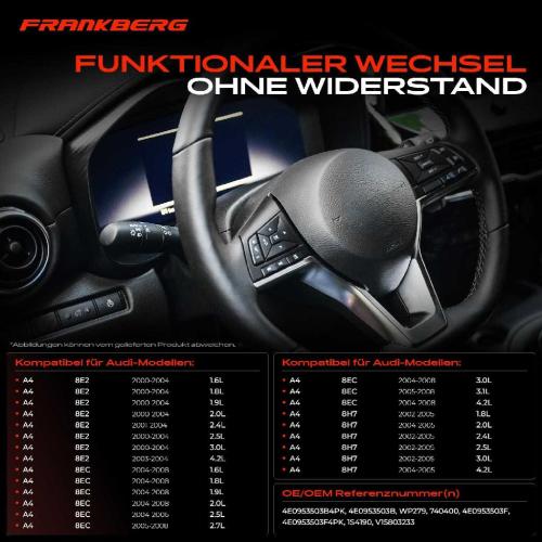 1x Kombischalter Lenkstockschalter für Audi A4 A6 A8 S4 8E 8H 4F 4E 2.0L 3.0L 4.2L Bild 1x Kombischalter Lenkstockschalter für Audi A4 A6 A8 S4 8E 8H 4F 4E 2.0L 3.0L 4.2L