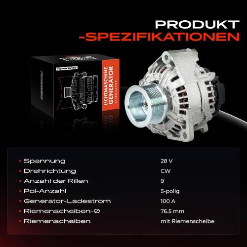 1x Lichtmaschine Generator für Mercedes-Benz W461 B667 B668 B670 Bj ab 1996 Bild 1x Lichtmaschine Generator für Mercedes-Benz W461 B667 B668 B670 Bj ab 1996