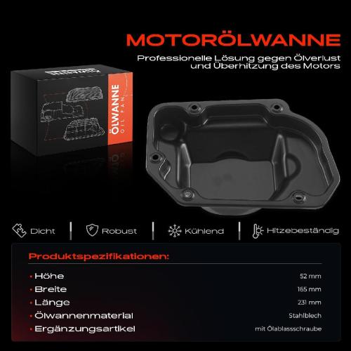 Frankberg 1x Ölwanne Motorölwanne für VW Golf Polo Stufenheck Audi A1 A3 Skoda Seat Bild Frankberg 1x Ölwanne Motorölwanne für VW Golf Polo Stufenheck Audi A1 A3 Skoda Seat