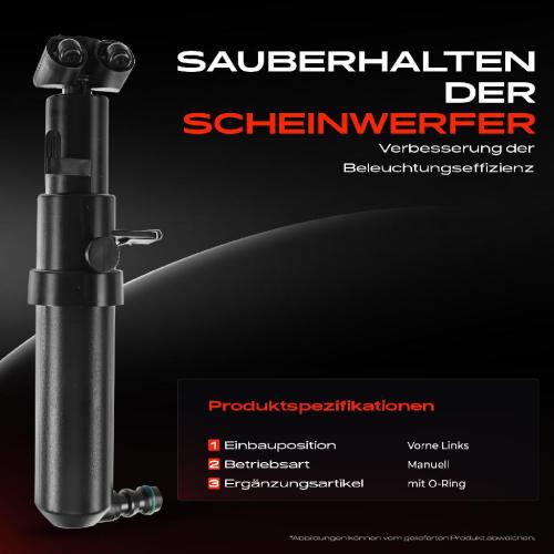 1x Scheinwerferreinigung Waschwasserdüse Vorne Links für Mercedes-Benz S-Klasse W221 V221 C216 Bild 1x Scheinwerferreinigung Waschwasserdüse Vorne Links für Mercedes-Benz S-Klasse W221 V221 C216