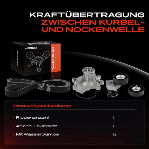 1x Keilrippenriemensatz Wasserpumpe für Mercedes-Benz W203 W204 S203 C209 W211 Bild 1x Keilrippenriemensatz Wasserpumpe für Mercedes-Benz W203 W204 S203 C209 W211