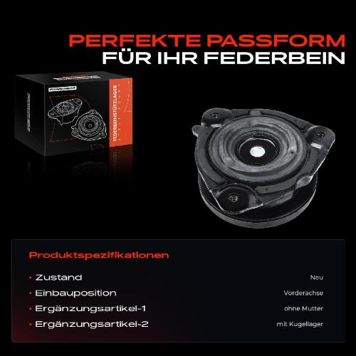 1x Domlager Federbeinstütz lager für Nissan Murano 2 Z51 Quest E52 Teana 2 J32 Bild 1x Domlager Federbeinstütz lager für Nissan Murano 2 Z51 Quest E52 Teana 2 J32