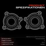 1x Radnabe Radlagersatz Hinterachse beidseitig für Mitsubishi Lancer VI VII 2.0L 1995-2007