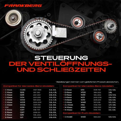 Frankberg 1x Keilrippenriemensatz für Mercedes-Benz W220 W251 W164 W463 W212 W210 W204 Bild Frankberg 1x Keilrippenriemensatz für Mercedes-Benz W220 W251 W164 W463 W212 W210 W204