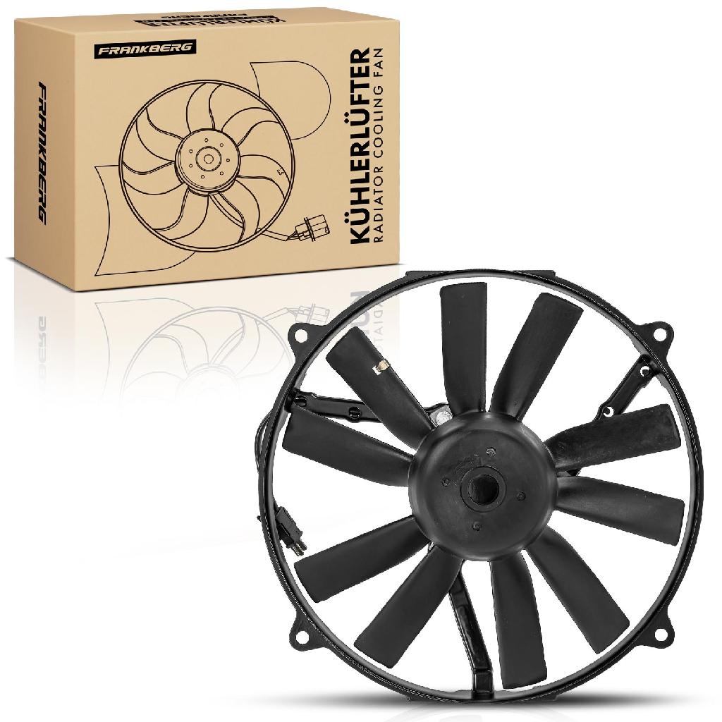 Frankberg 1x Motorkühller Einfachlüfter mit Kühlerlüfterrahmen Mercedes-Benz S-Klasse W126 C126 SL R129