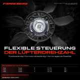 1x Lüfterkupplung Kühlerlüfte für Ford Transit Bus Kasten Pick-up E T 2.5L 86-91